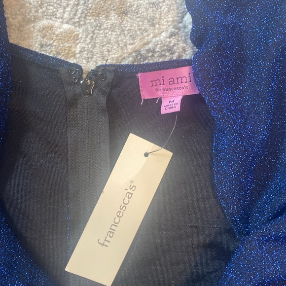 Sparkle black and blue evening dress - Picture 4 of 5